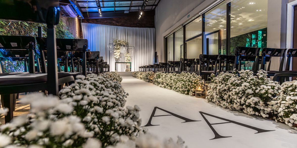 Beautifully decorated ceremony space at Gateway Conference & Event Center in Clayton, NC